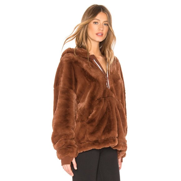 NEW Free People FP Movement, Women's Off the Record Soft Hoodie, Large, Brown - Picture 2 of 3